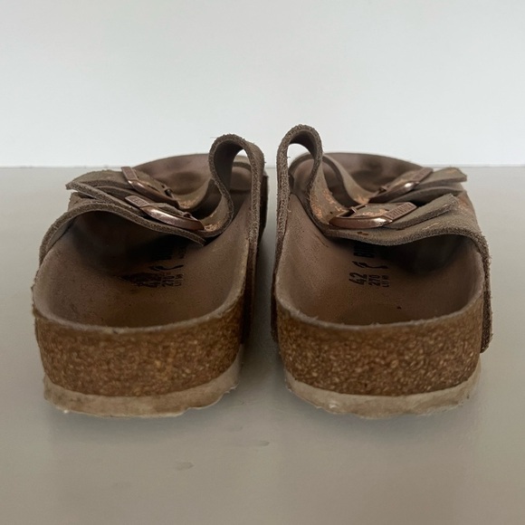 Birkenstock Arizona Khaki with Copper Splashes Big Buckle Sandals, size 42 - Picture 3 of 10